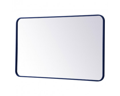 Elegant Wall Mirror - Blue, L 40" (MR802440BL)