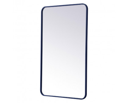 Elegant Wall Mirror - Blue, L 40" (MR802440BL)