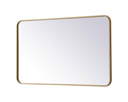 Elegant Wall Mirror - Brass, L 40" (MR802440BR)