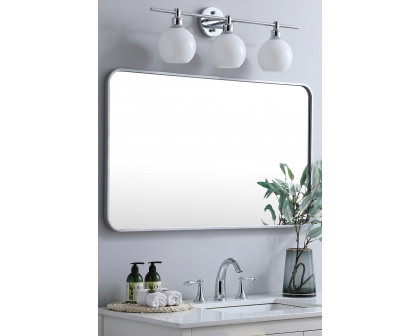 Elegant Wall Mirror - Silver, L 40" (MR802440S)