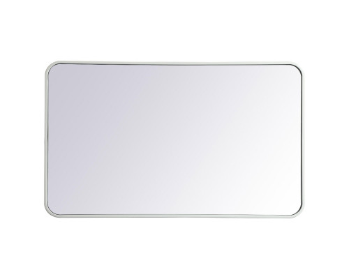 Elegant Wall Mirror - White, L 40" (MR802440WH)