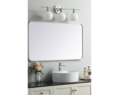 Elegant Wall Mirror - White, L 40" (MR802440WH)