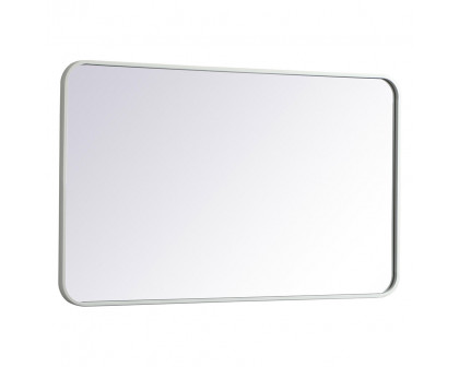 Elegant Wall Mirror - White, L 40" (MR802440WH)