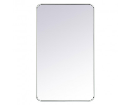 Elegant Wall Mirror - White, L 40" (MR802440WH)