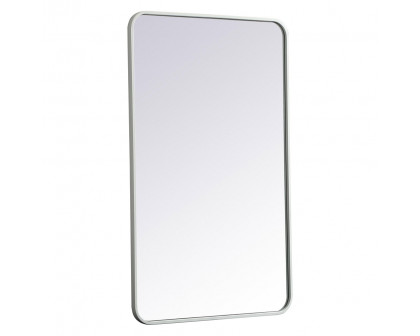 Elegant Wall Mirror - White, L 40" (MR802440WH)