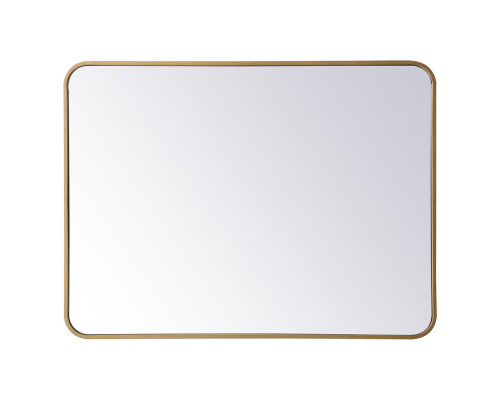 Elegant Wall Mirror - Brass, L 36" (MR802736BR)