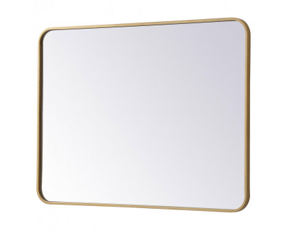 Elegant Wall Mirror - Brass, L 36" (MR802736BR)