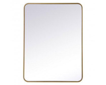 Elegant Wall Mirror - Brass, L 36" (MR802736BR)