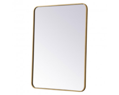 Elegant Wall Mirror - Brass, L 36" (MR802736BR)