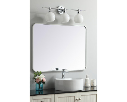 Elegant Wall Mirror - White, L 36" (MR802736WH)