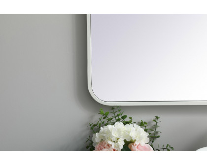 Elegant Wall Mirror - White, L 36" (MR802736WH)