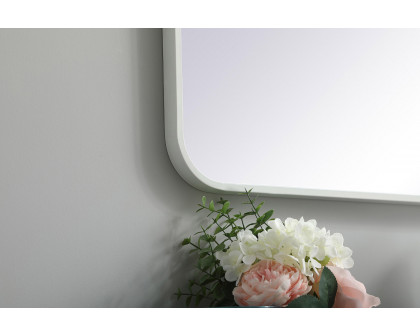 Elegant Wall Mirror - White, L 36" (MR802736WH)