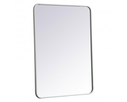 Elegant Wall Mirror - White, L 36" (MR802736WH)