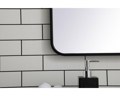 Elegant Wall Mirror - Black, L 40" (MR802740BK)