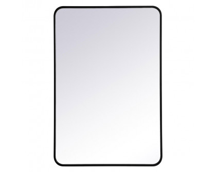 Elegant Wall Mirror - Black, L 40" (MR802740BK)