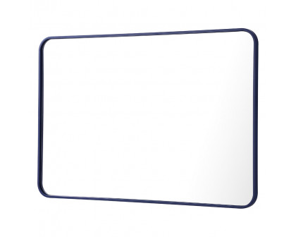 Elegant Wall Mirror - Blue, L 40" (MR802740BL)