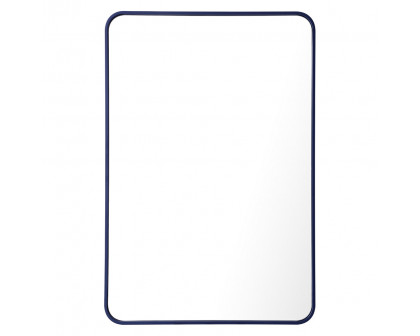 Elegant Wall Mirror - Blue, L 40" (MR802740BL)