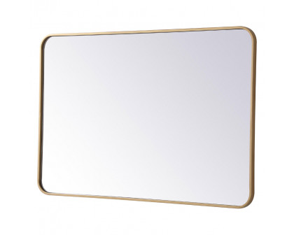 Elegant Wall Mirror - Brass, L 40" (MR802740BR)