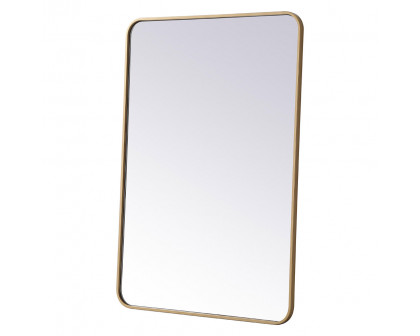 Elegant Wall Mirror - Brass, L 40" (MR802740BR)