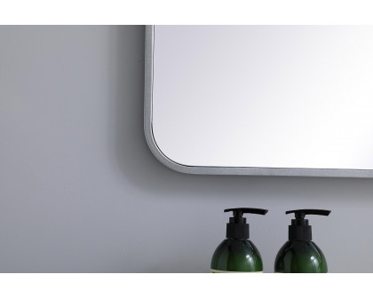 Elegant Wall Mirror - Silver, L 40" (MR802740S)