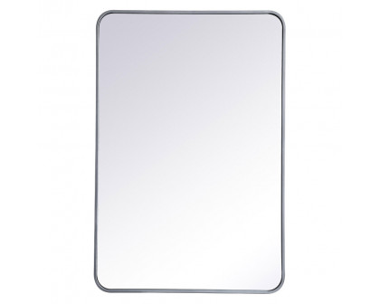 Elegant Wall Mirror - Silver, L 40" (MR802740S)