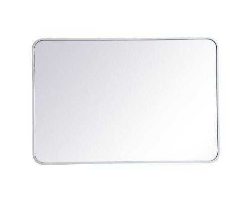 Elegant Wall Mirror - White, L 40" (MR802740WH)