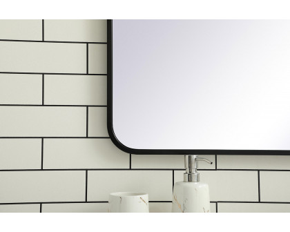 Elegant Wall Mirror - Black, L 42" (MR802842BK)