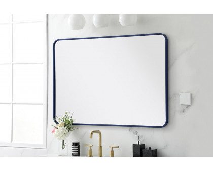 Elegant Wall Mirror - Blue, L 42" (MR802842BL)