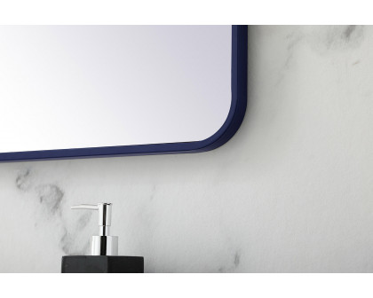 Elegant Wall Mirror - Blue, L 42" (MR802842BL)