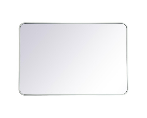 Elegant Wall Mirror - White, L 42" (MR802842WH)