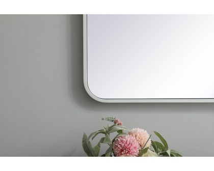 Elegant Wall Mirror - White, L 42" (MR802842WH)