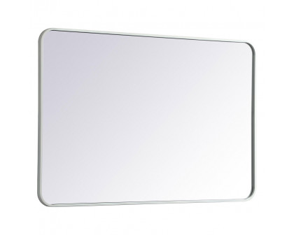 Elegant Wall Mirror - White, L 42" (MR802842WH)