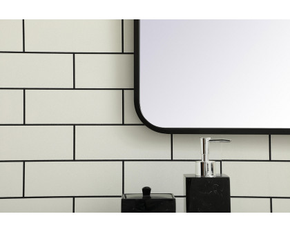 Elegant Wall Mirror - Black, L 36" (MR803036BK)