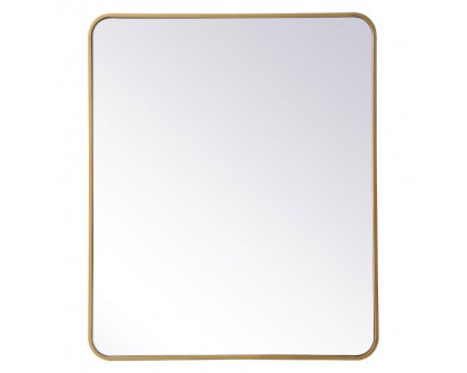 Elegant Wall Mirror - Brass, L 36" (MR803036BR)