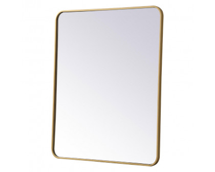 Elegant Wall Mirror - Brass, L 36" (MR803036BR)