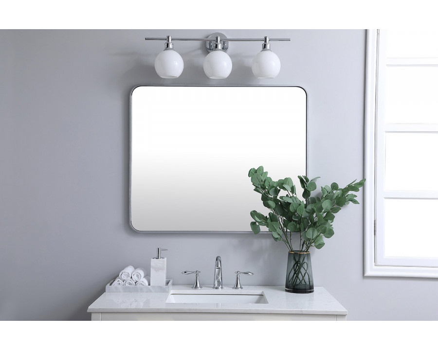 Elegant Wall Mirror - Silver, L 36" (MR803036S)