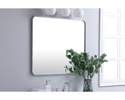 Elegant Wall Mirror - Silver, L 36" (MR803036S)