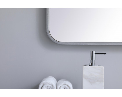 Elegant Wall Mirror - Silver, L 36" (MR803036S)