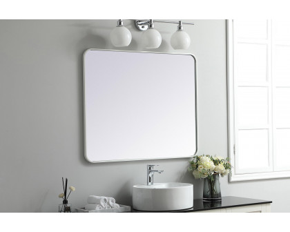 Elegant Wall Mirror - White, L 36" (MR803036WH)