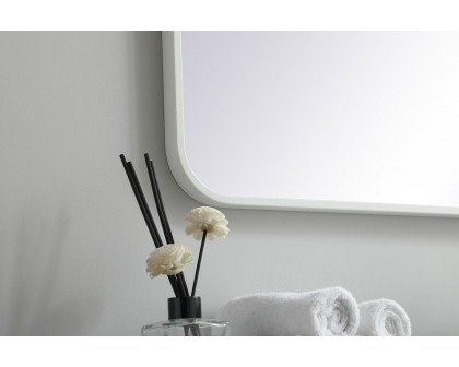 Elegant Wall Mirror - White, L 36" (MR803036WH)