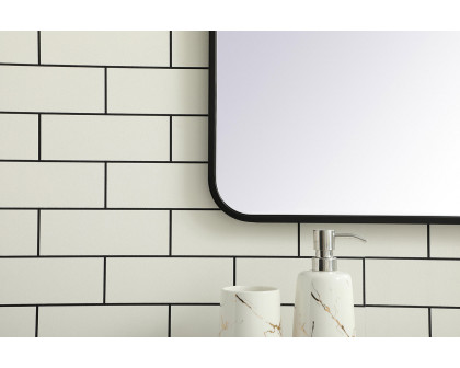 Elegant Wall Mirror - Black, L 40" (MR803040BK)