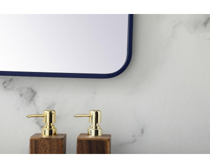 Elegant Wall Mirror - Blue, L 40" (MR803040BL)