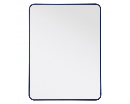 Elegant Wall Mirror - Blue, L 40" (MR803040BL)