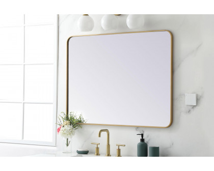 Elegant Wall Mirror - Brass, L 40" (MR803040BR)