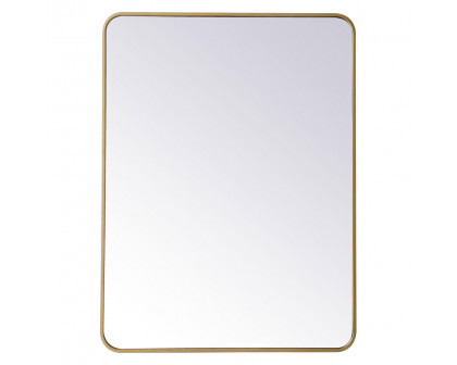 Elegant Wall Mirror - Brass, L 40" (MR803040BR)