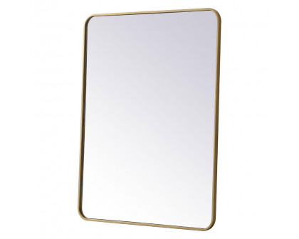 Elegant Wall Mirror - Brass, L 40" (MR803040BR)