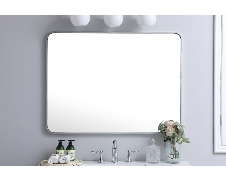 Elegant Wall Mirror - Silver, L 40" (MR803040S)