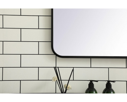 Elegant Wall Mirror - Black, L 48" (MR803048BK)