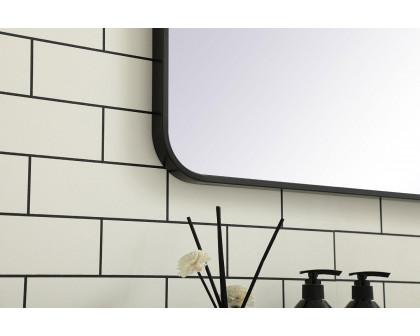 Elegant Wall Mirror - Black, L 48" (MR803048BK)