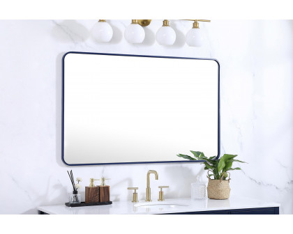 Elegant Wall Mirror - Blue, L 48" (MR803048BL)